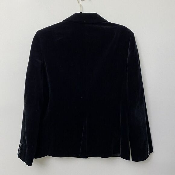 Atkins JR Women's Velvet Black Cotton Blazer Size 13 Made in Japan - Picture 11 of 12